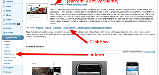 One-Click Child Theme