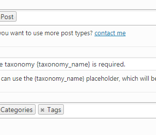 WP Required Taxonomies – Categories and Tags Mandatory