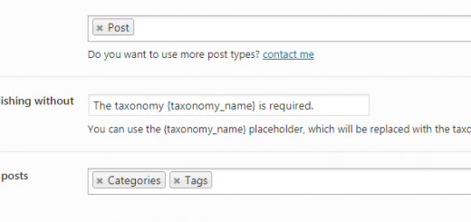 WP Required Taxonomies – Categories and Tags Mandatory